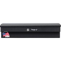 Buyers Products 56-in x 16-in x 13-in Matte Black Diamond Tread Aluminum Side mount Truck Tool Box Stainless Steel | 1733025