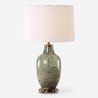 Uttermost 30418-1 Chianti 275 inch 150 watt Olive Green and Antique Brass Table Lamp Portable Light | 2726963