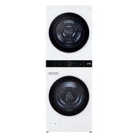 LG Ventless Heat Pump Washtower Electric Stacked Laundry Center with 5-cu ft Front load Washer and 7.8-cu ft Dryer White | WKHC252HWA