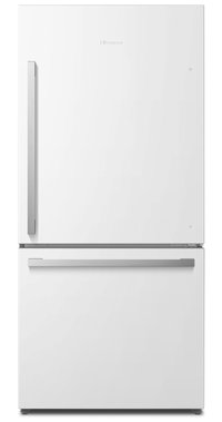 Hisense 17.2-cu ft Counter-Depth 32-in Wide Bottom-Freezer Refrigerator White ) ENERGY STAR Certified | HRB171N6AWE