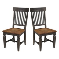 International Concepts Set of 2 Vista Traditional Dining Side Chair (Wood Frame) | C45-65P
