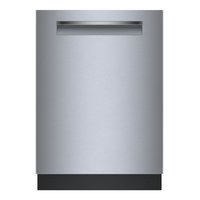 Bosch 500 Series 24-in Top Control Built-in Dishwasher ( Stainless steel ) With Third Rack, PrecisionWash and AutoAir , 44-Decibel | SHP65CM5N