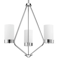 Progress Lighting Elevate 3 -Light Polished Chrome Modern/contemporary For Use in Bedrooms, Dining Rooms, Foyers, Kitchens, Living Rooms Chandelier