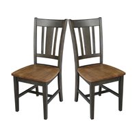 International Concepts Set of 2 Traditional Dining Side Chair (Wood Frame) | C45-10P