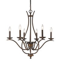 Acclaim Lighting Genevieve 5 -Light Oil-rubbed Bronze Metal Chandelier | IN11250ORB