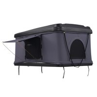 VEVOR Rooftop Tent Hard Shell Naturnest Rooftop Tent Hardshell for 2-3 Person Hard Shell Roof Top Tent with Telescopic Ladder Thick Mattress
