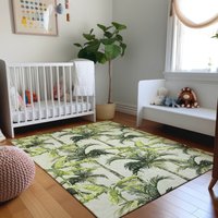 Addison Rugs Mayfield AMF205GR 9 x 12 (ft) Loomed Green Rectangular Indoor Geometric Machine washable Pet Friendly Area rug | AMF205GR9X12