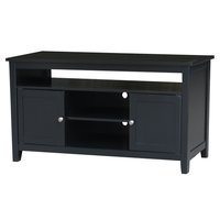 International Concepts Traditional Black 57.0-in W TV cabinet ( Accommodates TVs up to 60-in ) | TV46-51