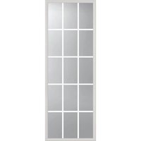 ODL Grills between glass 15 lite 22-in x 64-in Low-E insulating Polypropylene Framed Front Door Glass Inserts one_size in White | 316406
