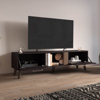Damerin TV Stands Modern/Contemporary Black 63-in W TV stand ( Accommodates TVs up to 80-in ) | SX-D09