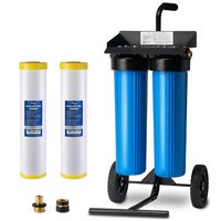 iSpring Spotless Water System for Car Wash, Deionized Water System with Rolling Cart, Spot Free Solutions for All Vehicles, Motorcycles, RV, Bikes
