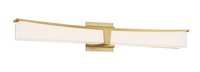 George Kovacs Plane Family 30-in 1 Light Satin Gold Integrated LED Modern/contemporary Bathroom Vanity light bar | P1534-248-L