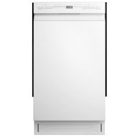 Midea 18-in Front Control Built-in Dishwasher ( white ) , 52-Decibel Stainless Steel | MDF18A1AWW