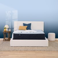 Serta Perfect Sleeper Nurture Night 12-in Firm Twin extra long Innerspring Mattress with Boxspring Included in Blue | 500302221-9920
