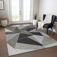 Addison Rugs Chantille ACN636CF 9 x 12 (ft) Coffee Rectangular Indoor/Outdoor Geometric Machine washable Area rug Polyester in Brown | ACN636CF9X12