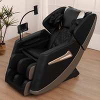 GDFStudio Massage Chair Recliner with Full Body Air Pressure in Black | 341060