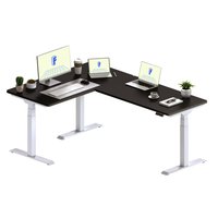 FlexiSpot 76-in Black Modern/Contemporary Standing desk | E7LWR557624B
