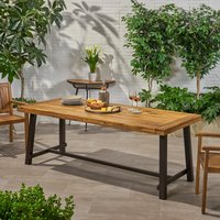 ZAKLOOP Stylish Sturdy Outdoor Range Rectangle Dining Table 36 W x 79-in L Large | WU213S00036