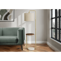 Blisstyle Lighting 67 Inchh Floor Lamp Usb Port Included Brass Metal Beige Shade Contemporary Lighting Lighting and Lamps Gold Polyresin one_size