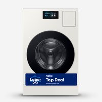 Samsung Bespoke 5.3-cu ft Capacity Ivory Vented All-In-One Washer Dryer Combo (ENERGY STAR Certified) Polyester | WD90F53AVY