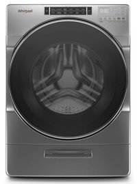 Whirlpool Load and Go High Efficiency Stackable Large ( 5-cu ft ) Front-Load Washer ( Chrome Shadow ) | WFW8620HC