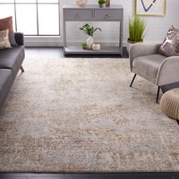 Safavieh Adrianna 9 x 12 (ft) Loomed Blue/Gold Rectangular Indoor Abstract Area rug Polyester | ADN206M-9