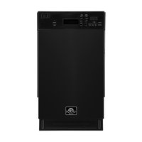 FORNO Polo 18-in Front Control Built-in Dishwasher ( Black ) , 52-Decibel | FDWBI8041-18BLK