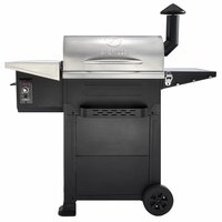 Z GRILLS 572-Sq. in Sliver Pellet Grill Stainless Steel | ZPG-6002B4E