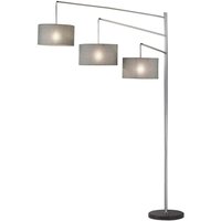 Adesso 4255-22 Wellington Floor Lamp Satin Steel | 442858