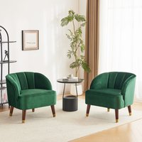 Christopher Knight Home Mokena Modern Upholstered Club Chair Set of 2 | 319559