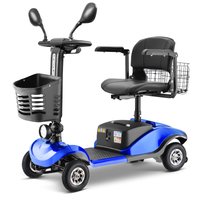 Tatayosi Folding Mobility Scooter for Adult - Powered Mobility Scooter All Terrain Motorized Scooter Collapsible with 350W Motor; 12V20AH Dual