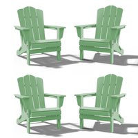 JEAREY HDPE Dining Set with 1.7'' Umbrella Hole 5 -Piece Black Patio Dining Set HDPE Square Table with 4 Stationary Chairs one_size | PEYD04-LG