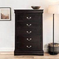 Naturefalls Bedroom Dressers and Chests and combining 31.5 W x 48 H Black-Toned and Black Solid Wood and Wood one_size | ZACER2YA1BNR