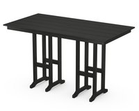 Trex Outdoor Furniture Monterey Bay Rectangle Outdoor Bar height Table 37.72-in W x 72-in L with Umbrella Hole Large | TXFBT3772CB