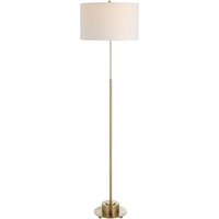 Uttermost 30152-1 Prominence 70 inch 15000 watt Brushed Antique Brass Floor Lamp Portable Light | 2510745