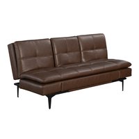 Serta Brown Contemporary/Modern Faux leather Full Futon | 123A007BRN