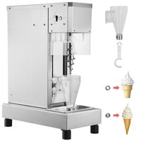 SVOPES Ice Cream Blender 750W High-Speed Ice Cream Maker Mixer Stir Machine 1740RPM 304 Stainless Steel Ice Cream Shaker Long Handle + PC Protective
