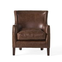 Best Selling Home Decor Casual Brown Faux leather Club Chair | 296713