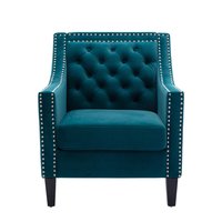 Clihome Accent Armchair 26-in W Modern Camel Corduroy Accent Armchair in Brown | CMCH-736TE