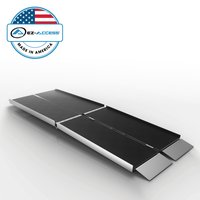 EZ-ACCESS 8-ft x 29.5-in Aluminum Portable Entryway Wheelchair Ramp | SUITCASE TFAS08