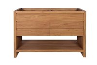 Avanity Kai 48-in Natural teak Bathroom Vanity Base Cabinet without Top in Brown | KAI-V48-NT