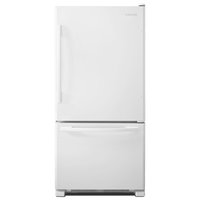 Amana 22.1-cu ft Standard-Depth 33-in Wide Bottom-Freezer Refrigerator Ice Maker Optional (sold separately) ( White ) | ABB2224BRW