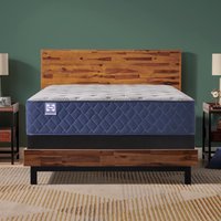 Sealy Dudley Chase 14.5-in Plush King Innerspring Mattress with Boxspring Included in Blue | 43307261