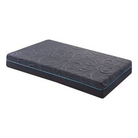 LOVMOR 8in Twin Size Bed Mattress Gel-Infused Memory Foam Hybrid Mattress Dark Gray Mattress in a Box Firm Comfort Mattress | SF-J-B011P213342