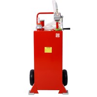 Tatayosi 30 Gallon Gas Caddy With Wheels Fuel Transfer Tank Gasoline Diesel Can Reversible Rotary Hand Siphon Pump Fuel Storage Tank For Automobiles