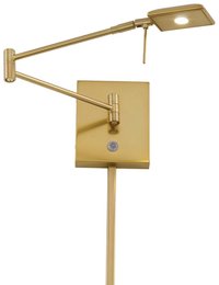 George Kovacs George's Reading Room 13.75-in W 1 -Light Gloss Gold Transitional Integrated LED Wall Sconce | P4328-248