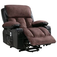 Boyel Living Power Lift Recliner Chair Recliners for Elderly with Heat and Massage Recliner Chair Leather in Brown | BL-VA50022