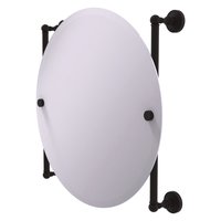Allied Brass Waverly Place 22-in x 22-in Beveled Frameless Round Bathroom Vanity Mirror ( Oil-rubbed Bronze ) | WP-27-90-ORB