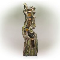 Alpine Corporation 79-in H Resin Electric Powered Tiered Outdoor Fountain Pump Included | TVH156