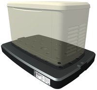 QwikProducts Qwikpad for Generators Universal- Generac/Honeywell/Kohler Base pad in Black | QT8200